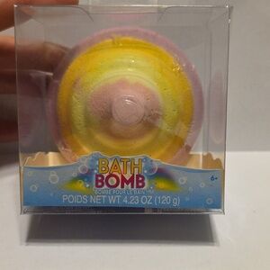 PINK RAINBOW UNICORN POOP BATH BOMB